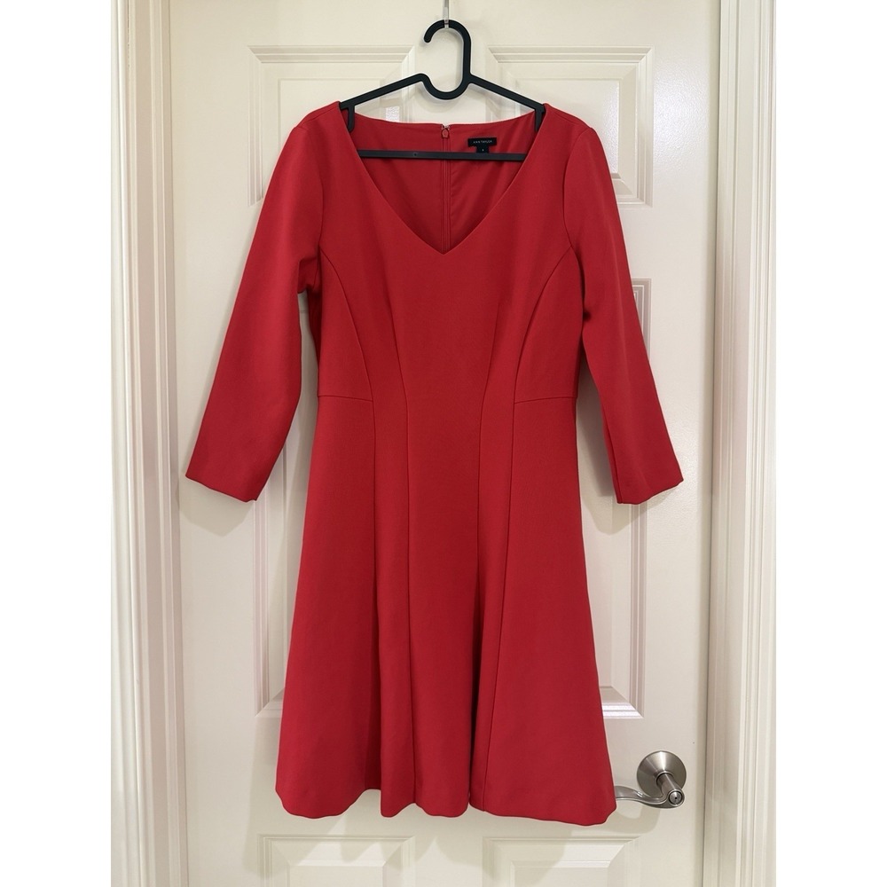 ANN TAYLOR‎ women red dress size 6